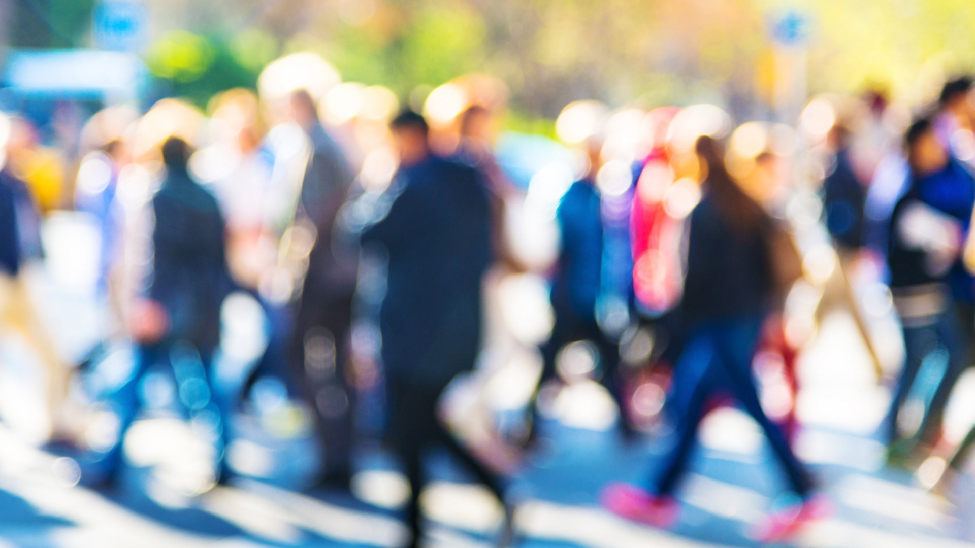 People crossing the road