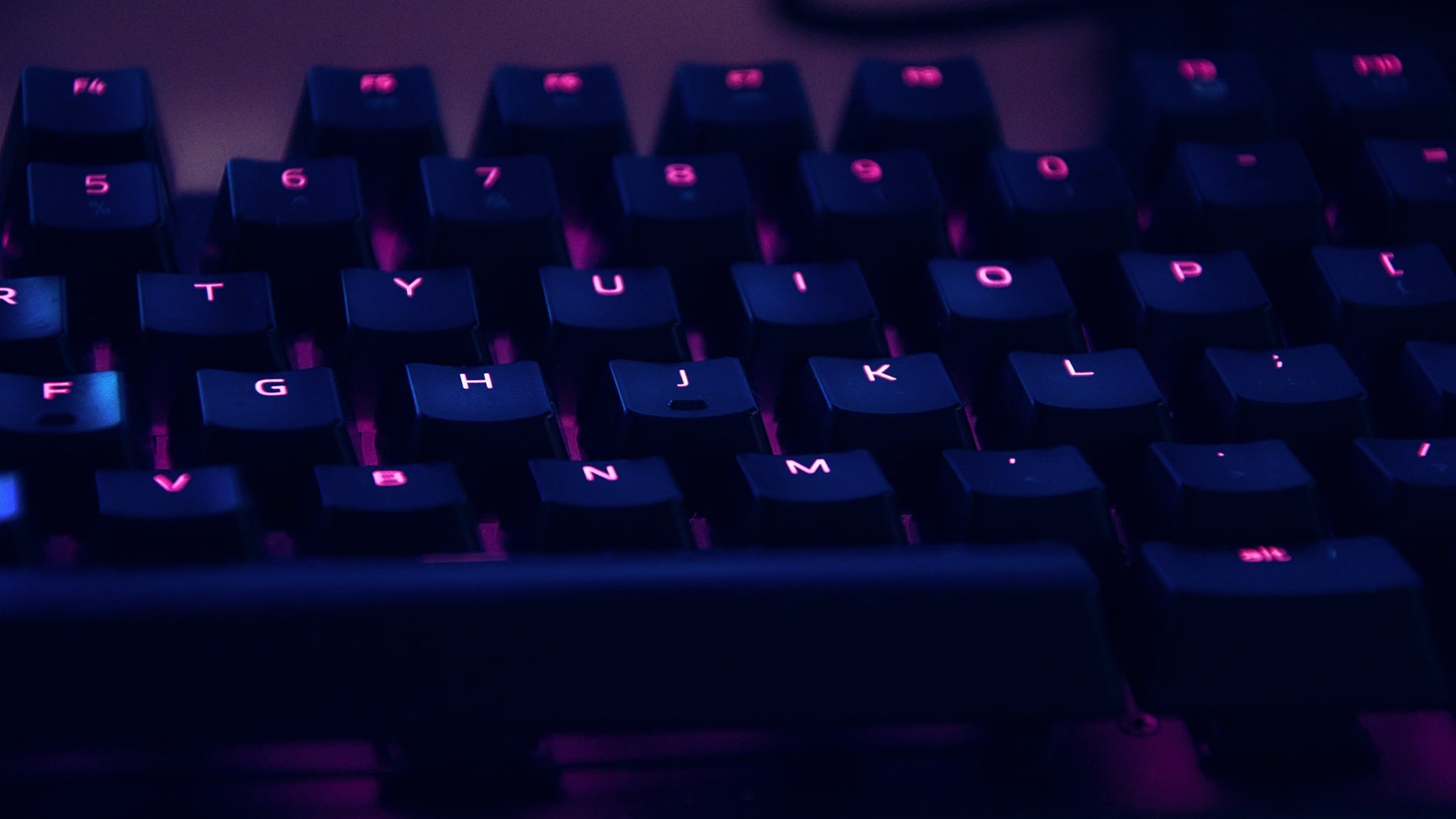 Close up of computer keyboard