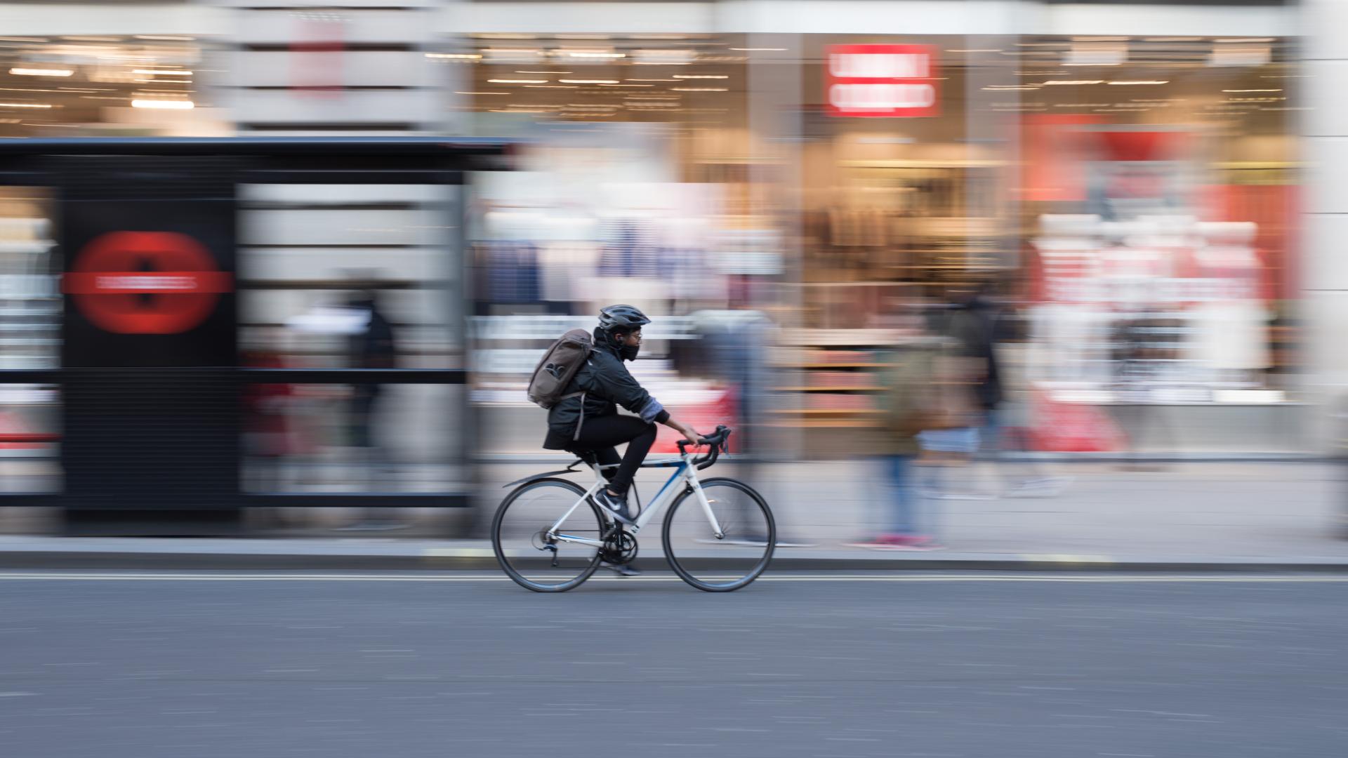 cyclist on the road