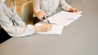 writing on paper