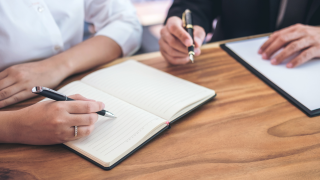 writing on paper