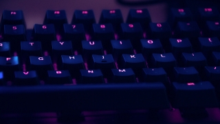 Close up of computer keyboard
